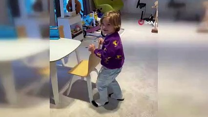 3 yaşındaki çocuğun dronlu kahve servisi sosyal medyada gündem oldu