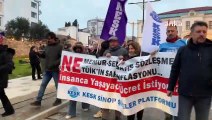 KESK Sinop Şubeler Platformu TÜİK'in enflasyon rakamlarını protesto etti