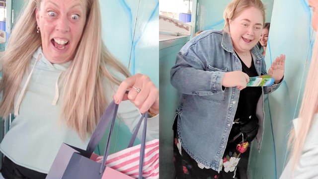 Lively ladies prove that age is just a number by stepping on CHAOTIC spinning platforms