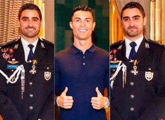 حارس رونالدو الشخصي يسرق الأنظار منه في الرياض.. من هو؟