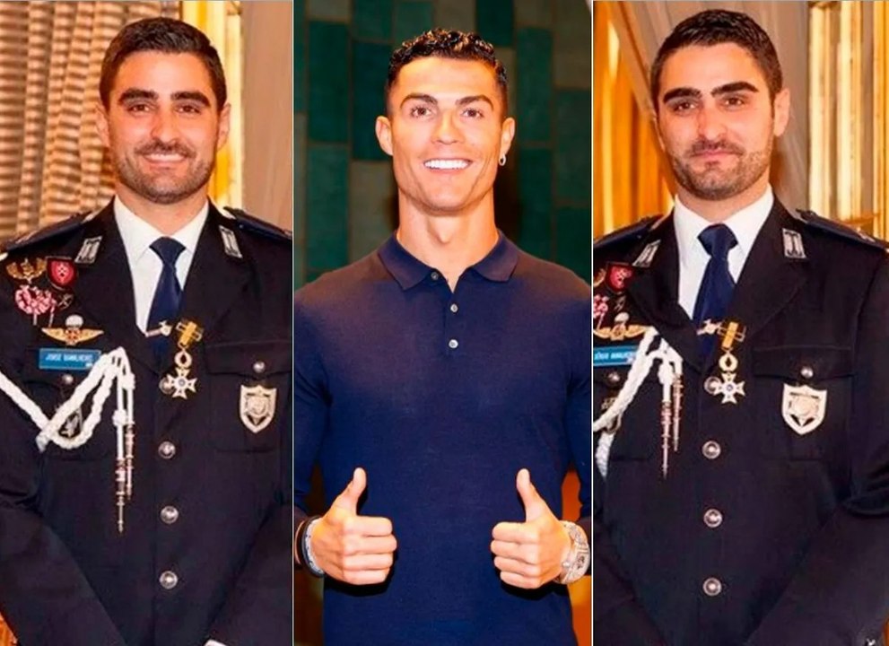 حارس رونالدو الشخصي يسرق الأنظار منه في الرياض.. من هو؟