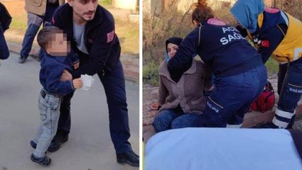 Evinde bıçaklı hırsızı gören kadın çocuğu ile balkondan atladı