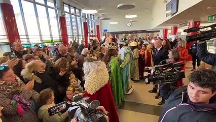 Los Reyes Magos llegan a León en tren