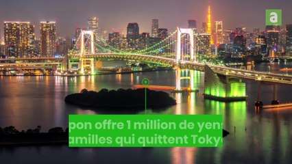 Le Japon offre 1 million de yens aux familles qui quittent Tokyo