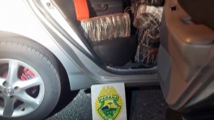 BPFRON apreende carro carregado com drogas em São Miguel do Iguaçu