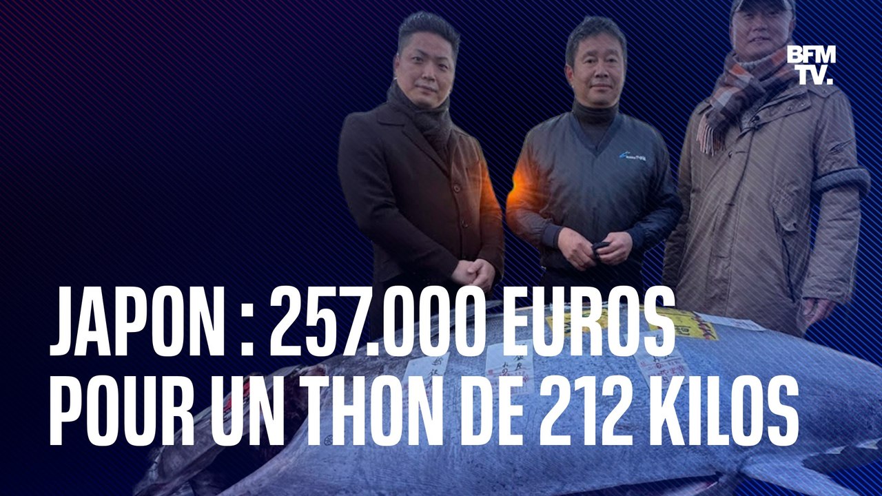 Un thon de 212 kg vendu aux enchères pour 257.000 euros à Tokyo