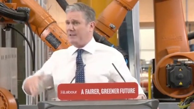 Keir Starmer's first speech of 2023 plagued by audio issues