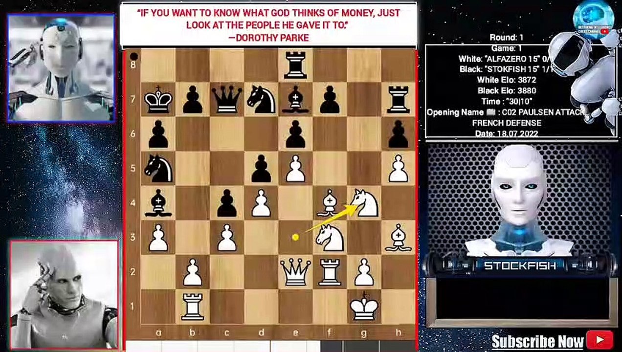 Chess - AlphaZero vs Stockfish Chess Match: Game 3