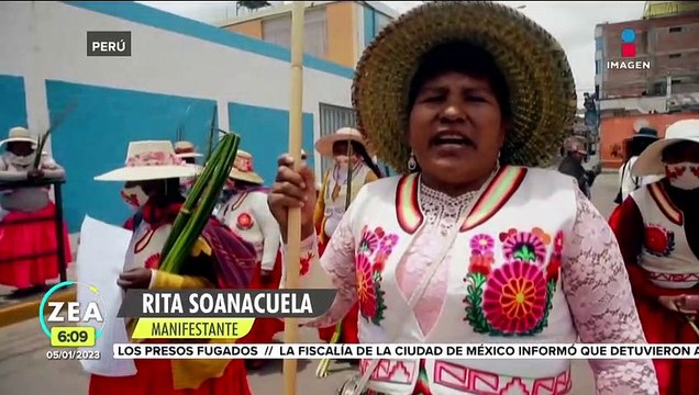 Se reactivan las protestas en Péru en contra de Dina Boluarte