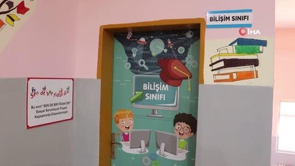 Siirt'te bir ilkokula bilişim sınıfı kazandırıldı