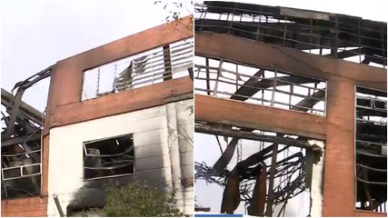 En video: fábrica de colchones quedó en pérdida total tras el incendio