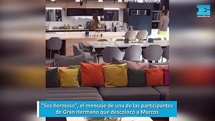 "Sos hermoso", el mensaje de una de las participantes de Gran Hermano que descolocó a Marcos