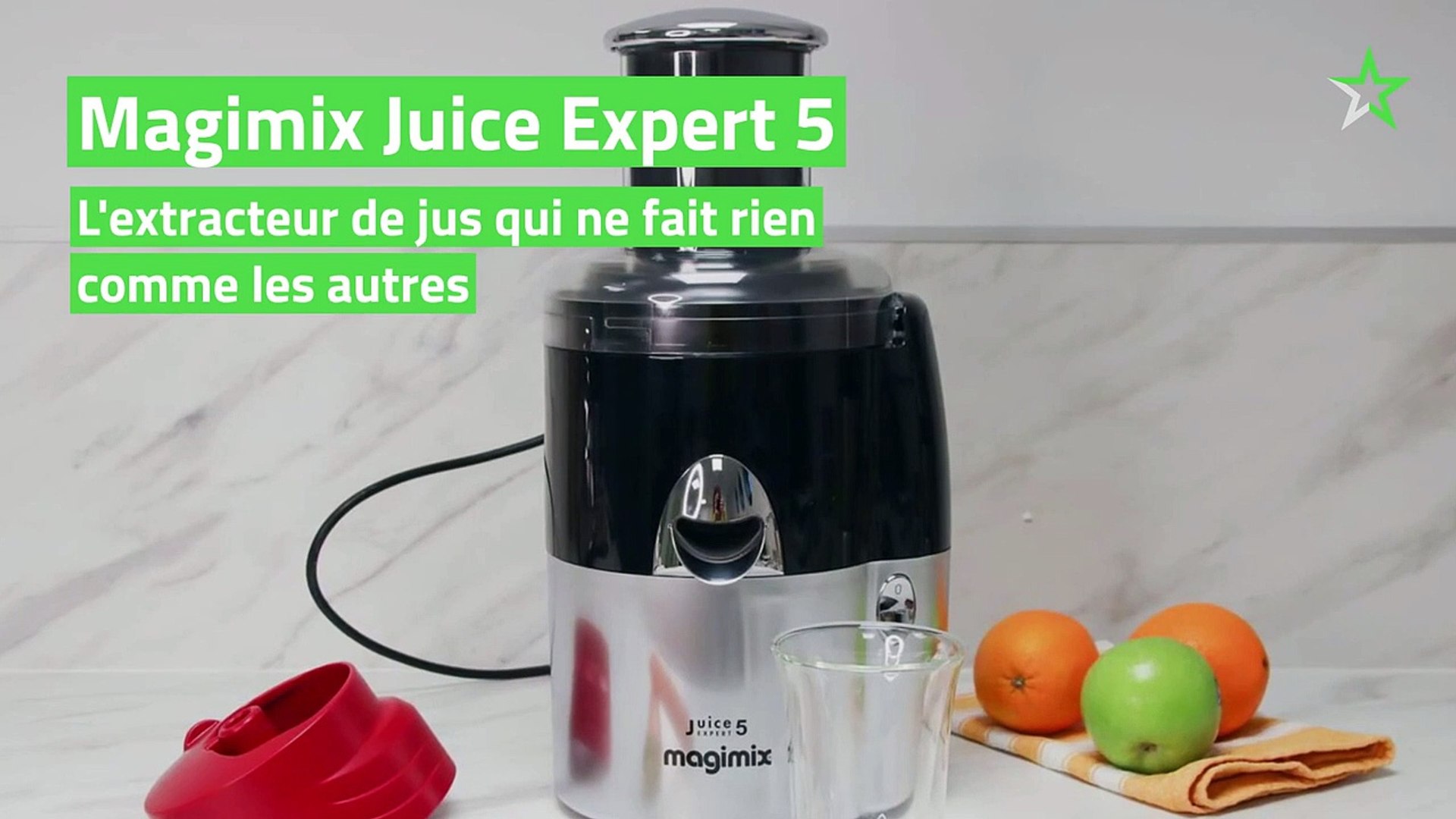 Test Magimix Juice Expert 5 : l'extracteur de jus qui ne fait rien comme  les autres - Vidéo Dailymotion
