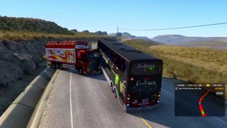 Awesome Bus Vs Most Dangerous Roads  Deadliest Roads Peru