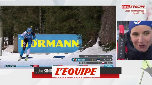 Julia Simon : « C'est un beau podium » - Biathlon - CM (F) - Sprint