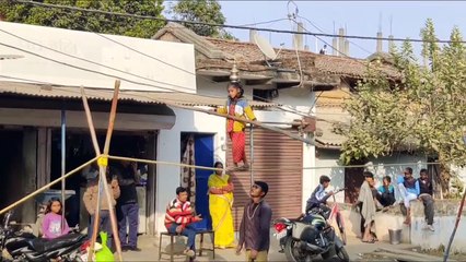 sidhi: Six year old girl performing amazing stunts in the air