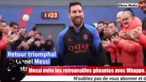 PSG: Retrouvailles gênantes entre Lionel Messi et Kylian Mbappé.
