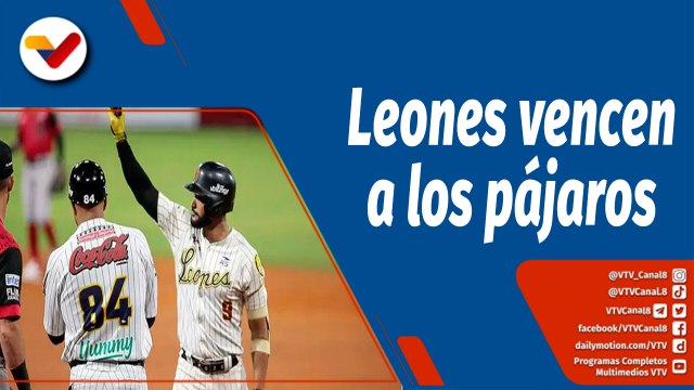 Deportes VTV | Leones del Caracas supera a Cardenales de Lara en tercero del Round Robin