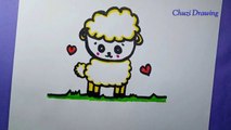 Learn to Draw a Baby Sheep in Just a Few Easy Steps || How to Draw a Cute Baby Sheep