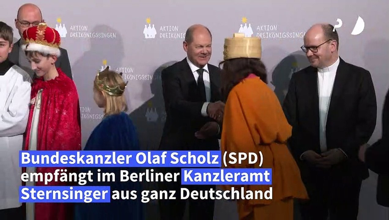 Scholz empfängt Sternsinger im Kanzleramt