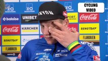 Mathieu van der Poel Reacts To Koksijde X²O Badkamers Trofee