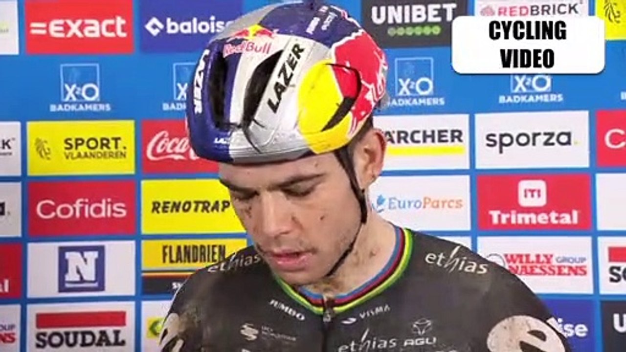 Wout van Aert Reacts To Koksijde X²O Badkamers Trofee