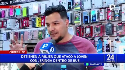 Chorrillos: por segunda vez, detienen a mujer que atacó a joven con una jeringa dentro de bus
