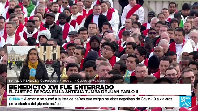 Informe desde Ciudad del Vaticano: Benedicto XVI fue enterrado bajo la Basílica de San Pedro
