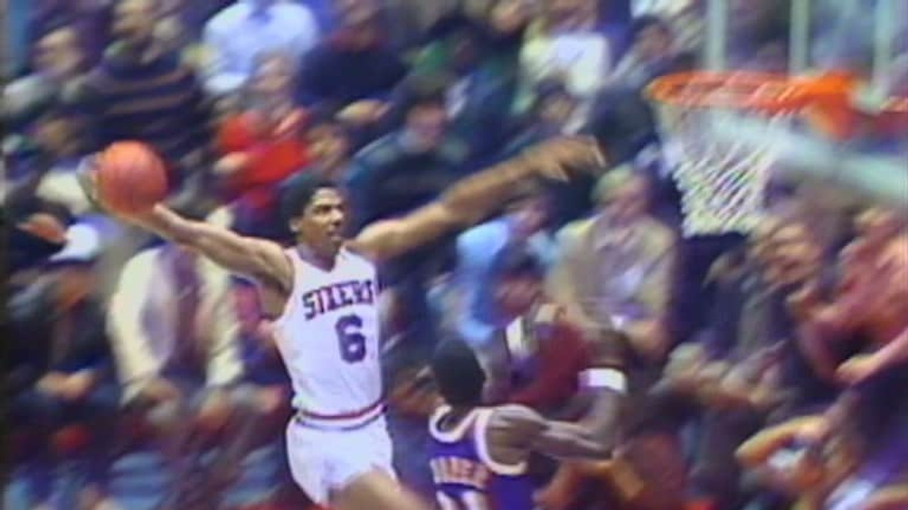 This Date in NBA History Julius Erving "Rock The Baby Dunk" in 1983