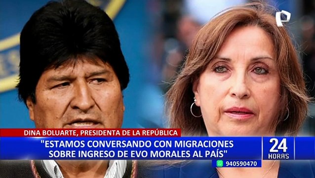 Dina Boluarte analiza prohibir ingreso de Evo Morales a Perú por intervenir en asuntos internos