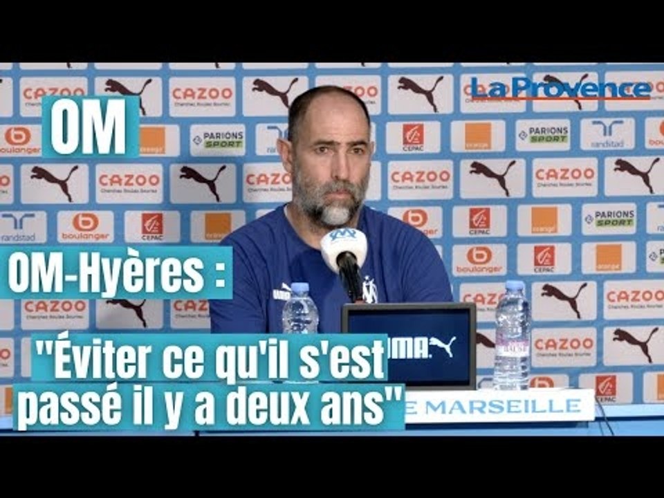 OM : "Éviter ce qu'il s'est passé il y a deux ans", Igor Tudor prudent avant Hyères