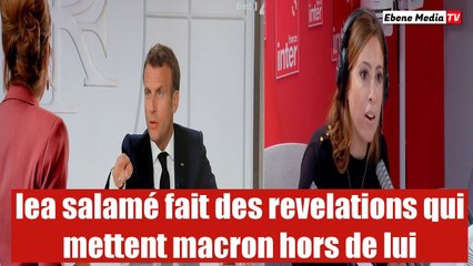 Léa Salamé fait une révélation choquante sur Emmanuel Macron