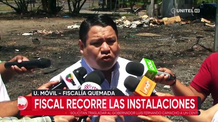 Por quema de edificio y autos de la Fiscalía se perdió Bs 37,5 millones, informa Mariaca