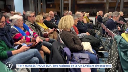 Le Journal - 05/01/2023 - "TINY HOUSES" POUR SDF / Des habitants de la rue E. Vaillant circonspects