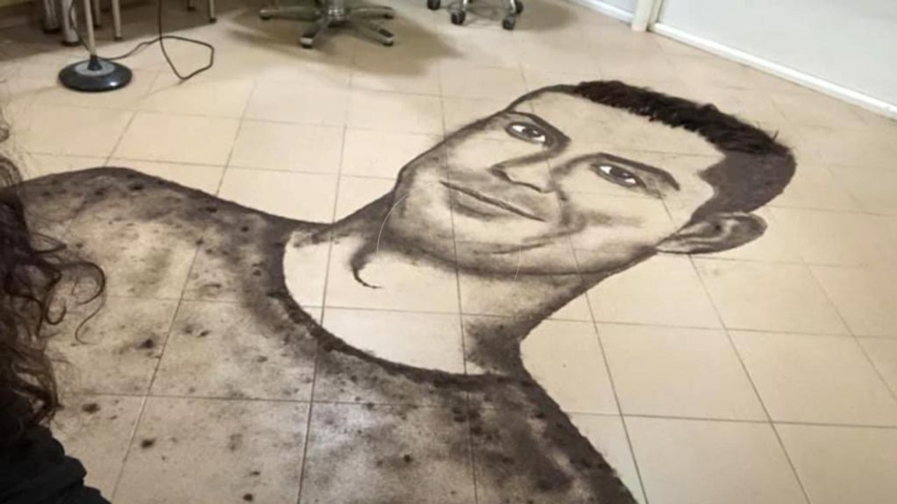 Promi-Porträts aus menschlichem Haar