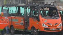 Tensa situación en Tuluá: delincuentes queman un bus y atacan a disparos al conductor