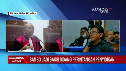 Sambo Ancam Anak Buah Sehingga Tak Ada yang Sebut Soal Rekaman CCTV ke Penyidik