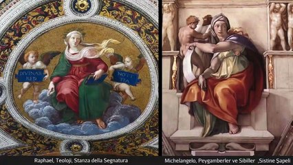 Raffaello'nun "Atina Okulu" Freski (Sanat Tarihi - Avrupa'da Rönesans ve Reform)