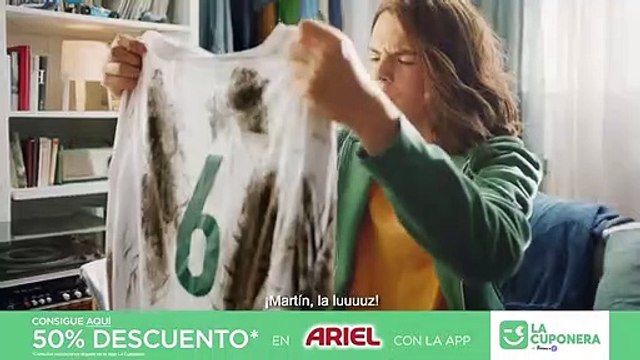 Anuncio de Ariel Pods: ahorra en tu factura de la luz lavando en frío