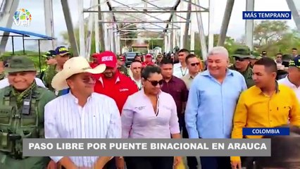 Paso libre por puente binacional en Arauca - 05Ene @VPItv
