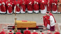 Pope Francis leads funeral service for predecessor Pope Benedict XVI in historic ceremony