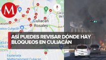 Así muestra Google Maps las ubicaciones de los bloqueos en Culiacán