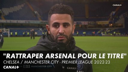 La réaction de Riyad Mahrez, buteur lors de Chelsea / Man. City - Premier League 2022-2023