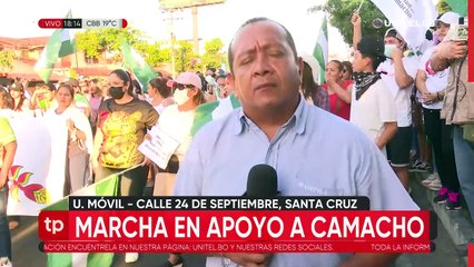 Marcha de mujeres llega al Cristo Redentor y pide a la Policía frenar la represión