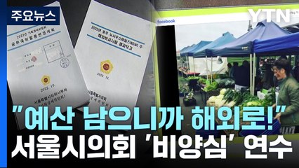 [뉴스라이더] "예산 남으니까 해외 가자!"...서울시의회 '비양심' 해외연수 / YTN