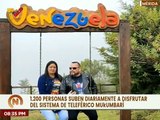 Turistas nacionales e internacionales disfrutan del Sistema Teleférico de Mérida 