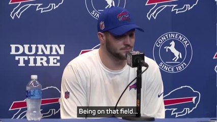 Emotional Bills overjoyed to hear Hamlin's condition improving