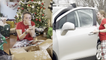Hardworking girl startled after parents gift her a new car for Christmas