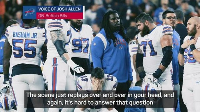 Emotional Bills overjoyed to hear Hamlin's condition improving