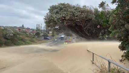 Sand drift at Port Kembla - January 6, 2023 - Illawarra Mercury